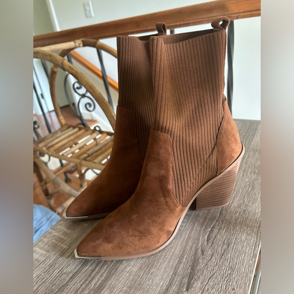 Steven New York Tinaya Suede Booties Size 10